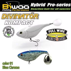 DIVINATOR KOMPACT 90 9cm 55gr 01 Blue Chrome