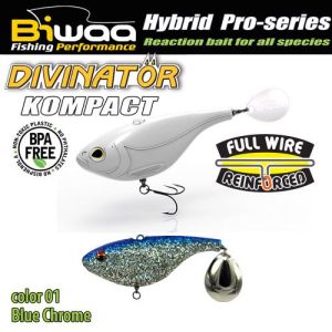 DIVINATOR KOMPACT 90 9cm 55gr 01 Blue Chrome