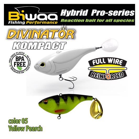 DIVINATOR KOMPACT 90 9cm 55gr 05 Yellow Perch