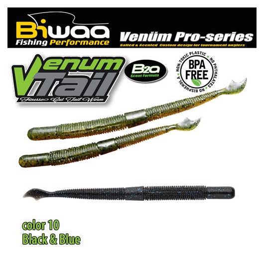 VENUM TAIL 4" 10cm 10 Black & Blue