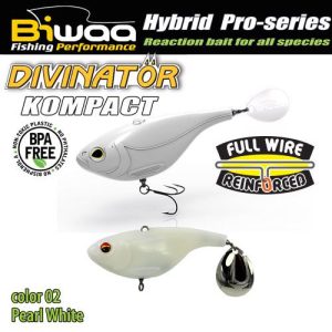 DIVINATOR KOMPACT 50 5cm 20gr 02 Pearl White