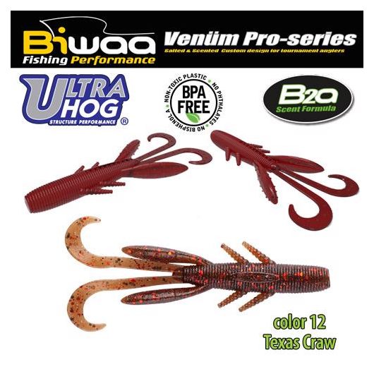 ULTRA HOG 4" 10cm 12 Texas Craw