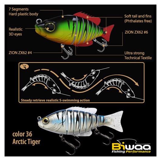 SWIMBAIT SEVEN S4" 10cm 17gr 36 Arctic Tiger