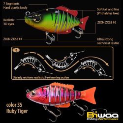 SWIMBAIT SEVEN S5" 13cm 34gr 35 Ruby Tiger