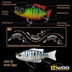 SWIMBAIT SEVEN S6" 15cm 60gr 36 Arctic Tiger