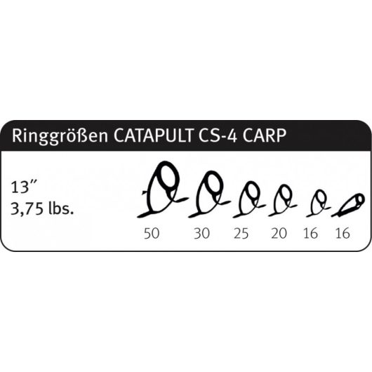CATAPULT CS-4 CARP DISTANCE 13FT 3.96M 3-5oz