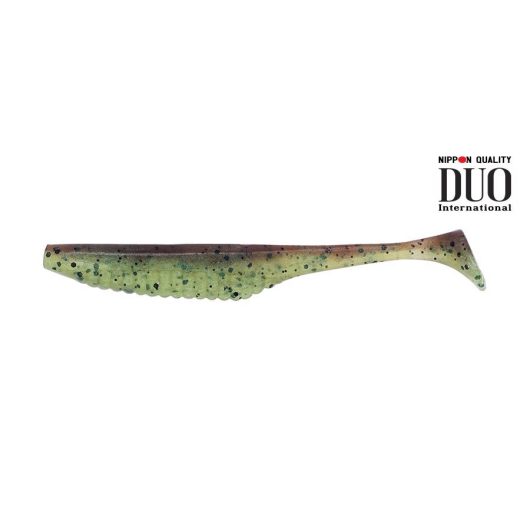 DUO REALIS VERSA SHAD 3" 7.6cm F082 Green Pumpkin Chartreuse