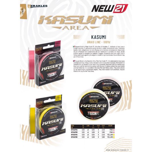 KASUMI BRAID PINK 3X 91m 0.04mm 2.43kg