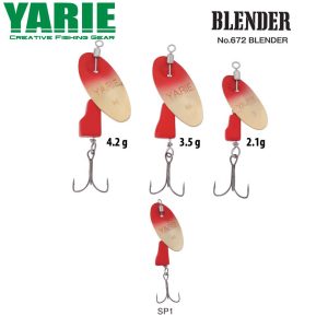 KÖRFORGÓ YARIE 672 BLENDER 2.1gr SP1 Red/Red