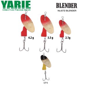 KÖRFORGÓ YARIE 672 BLENDER 3.5gr SP4 Black/Yellow