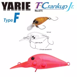YARIE T-CRANKUP JR 675 TYPE F 2.8mm 1.8gr C18 Clear Pink