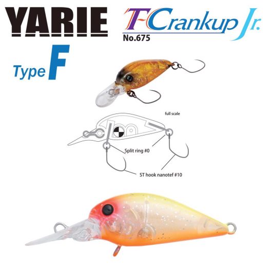 YARIE T-CRANKUP JR 675 TYPE F 2.8mm 1.8gr C20 YM Tropical