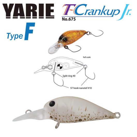 YARIE T-CRANKUP JR 675 TYPE F 2.8mm 1.8gr C3 Akayari