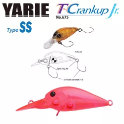 YARIE T-CRANKUP JR 675 TYPE SS 2.8mm 2.1gr C18 Clear Pink