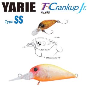 YARIE T-CRANKUP JR 675 TYPE SS 2.8mm 2.1gr C20 YM Tropical