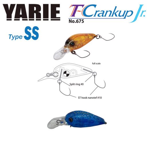 YARIE T-CRANKUP JR 675 TYPE SS 2.8mm 2.1gr C32 IT Blue