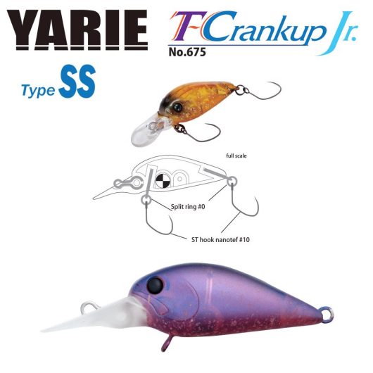 YARIE T-CRANKUP JR 675 TYPE SS 2.8mm 2.1gr C8 Tomo Blue