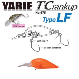 YARIE T-CRANKUP 675 TYPE LF 3.5mm 2.6gr C2 Clear Orange