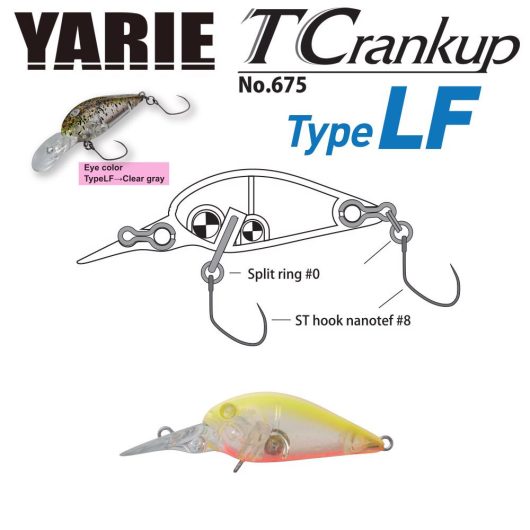 YARIE T-CRANKUP 675 TYPE LF 3.5mm 2.6gr C7 Ikeike Chart Pin