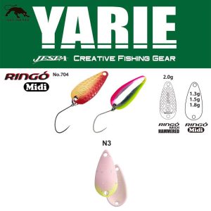 YARIE 704 RINGO MIDI 1.8gr N3 Light Pink Glow