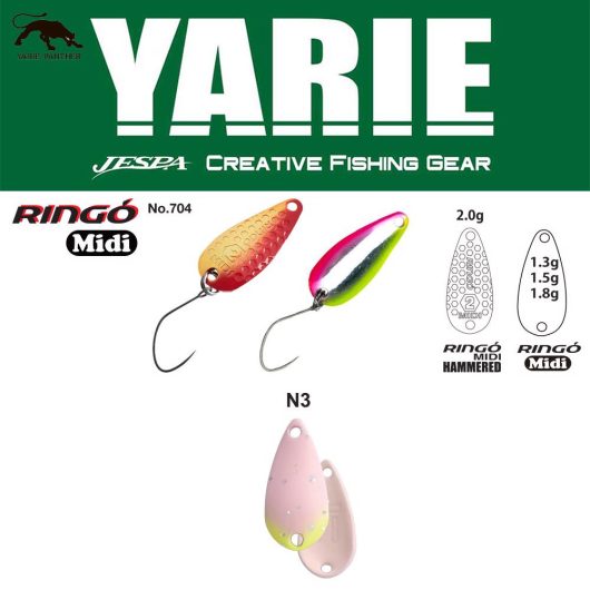 YARIE 704 RINGO MIDI 1.8gr N3 Light Pink Glow