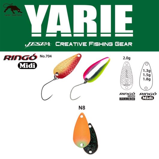 YARIE 704 RINGO MIDI 1.8gr N8 AG Carrot/Black