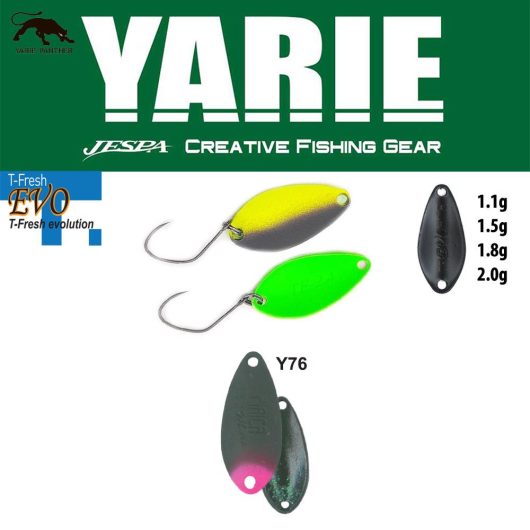 YARIE 710T T-FRESH EVO 1.5gr Y76 Olive/Pink Tail