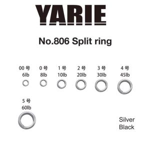 KULCSKARIKA YARIE 806 SPLIT RING BLACK 10lb 1