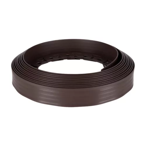 Kerti ágyásszegély szett flex barna 5 cm x 10 m 20 db leszúrótüskével