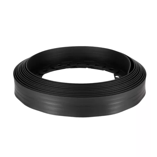 Kerti ágyásszegély szett flex fekete 5 cm x 10 m 20 db leszúrótüskével