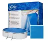 Gre medence pótfólia 0,4 mm kék ovális 710 x 375 cm akasztóprofilos 120 cm magas