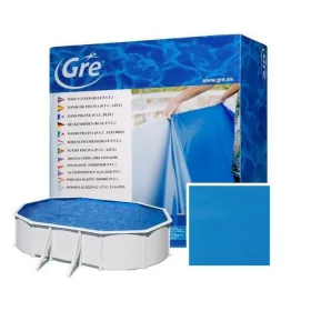   Gre medence pótfólia 0,4 mm kék ovális 800 x 470 cm akasztóprofilos 132 cm magas