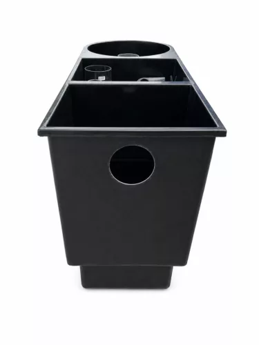 2 kamrás vortex komplett gravitációs szűrő 20000 literes tavakhoz tetővel