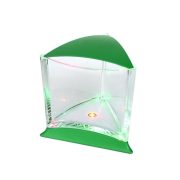Mini akvárium színváltó LED világítással - zöld