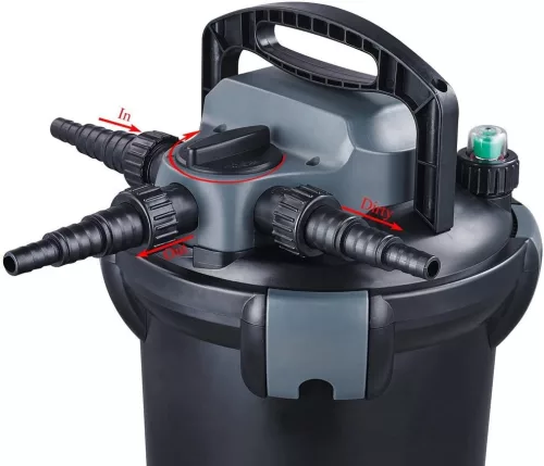 Jebao CBF-8000 11W UVC/XTP-5000 szivattyú szűrő szett 10m tömlővel