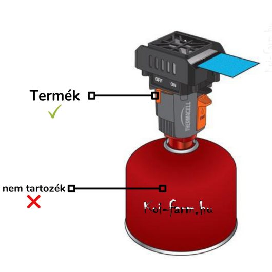 ThermaCELL MR-BP szúnyogriasztó VILÁGJÁRÓ készülék gázpalackra