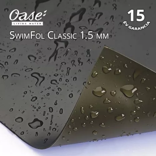 Oase Swimfol Classic 1,5 mm tófólia úszótóhoz 2 x 15 m (30m2) ár/m2 méretre hegesztve