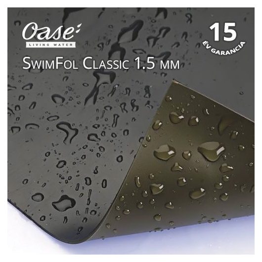 Oase Swimfol Classic 1,5 mm tófólia úszótóhoz 2 x 15 m (30m2) ár/m2 méretre hegesztve