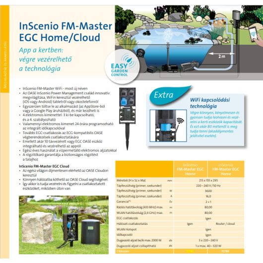 Oase InScenio FM-Master EGC Cloud elektromos csatlakozóegység