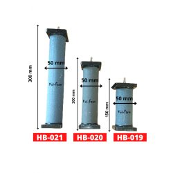 Osaga HB-020 henger porlasztókő 50 x 200mm szürke