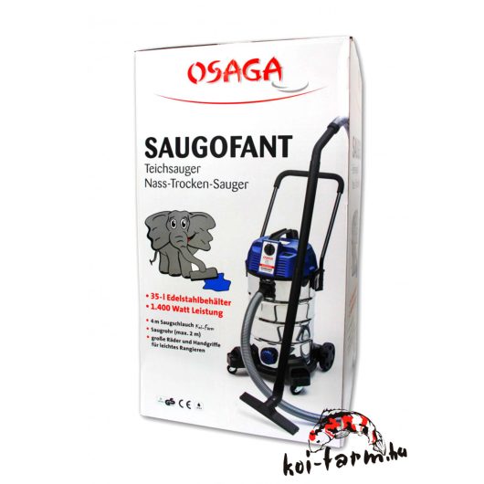 Osaga Saugofant tóporszívó iszapszívó (1400W) 4m szívótömlővel