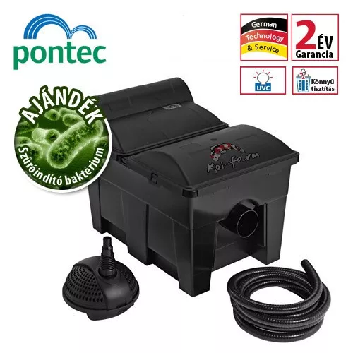Pontec MultiClear 15000 szűrőkészlet + Szűrőindító baktérium