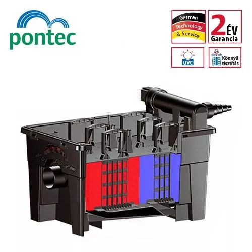 Pontec MultiClear 15000 szűrőkészlet + Szűrőindító baktérium