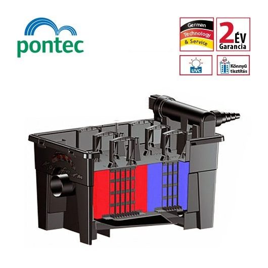 Pontec MultiClear 15000 szűrőkészlet + Szűrőindító baktérium