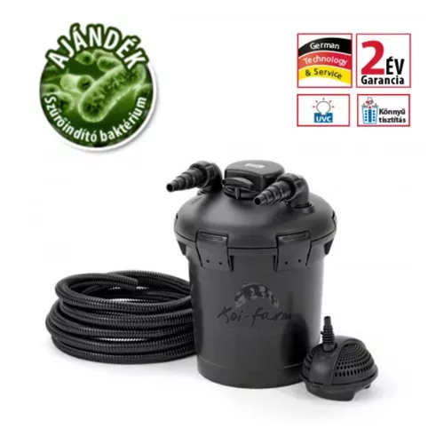 Pontec PondoPress 10000 Set UVC nyomásszűrő + indító baktérium