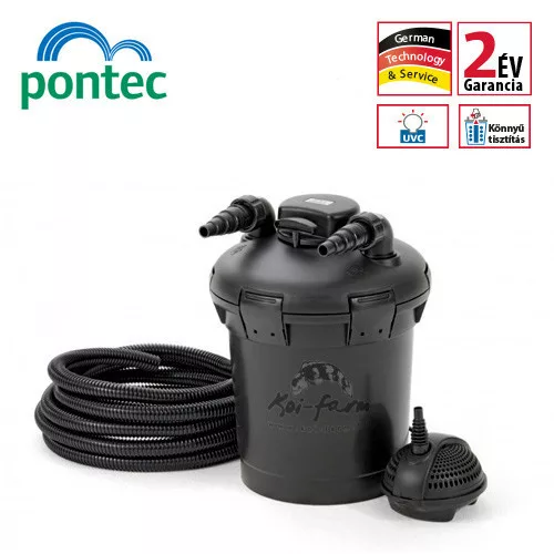 Pontec PondoPress 10000 Set UVC nyomásszűrő készlet