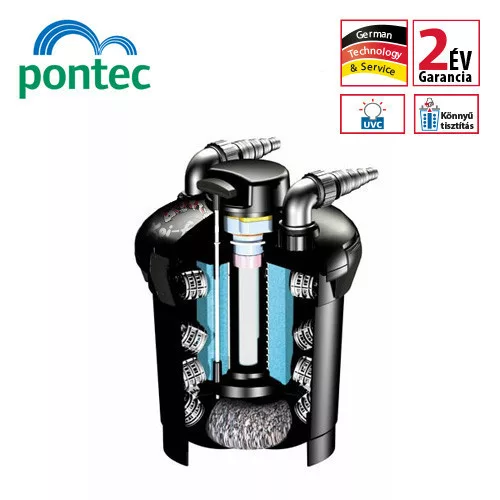 Pontec PondoPress 10000 Set UVC nyomásszűrő készlet