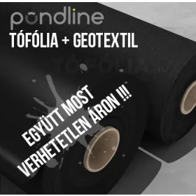 PondLine lágy PVC tófólia 1,5 mm + Geotextil ár/m2