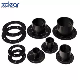   Xclear fólia és tartály átvezetés egyenes csatlakozó PVC csövekhez 75 mm