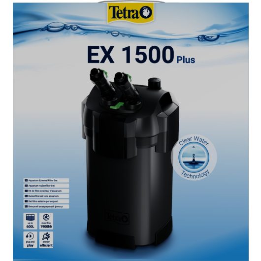 Tetra EX 1500 Plus II - külső szűrő 300-600L-ig